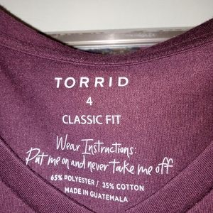 Torrid classic fit t- shirt sz 4x